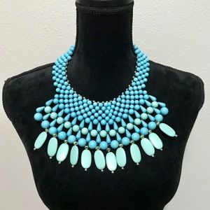 Teal/Turquoise Bib Necklace